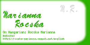 marianna rocska business card